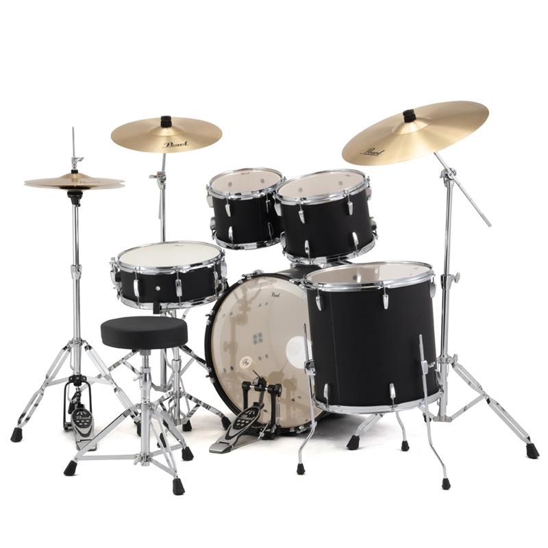 Pearl RS525SCWN/CN #752 [ROADSHOW シンバル付ドラムフルセット - Matte Asphalt Black]【限定品】 画像1