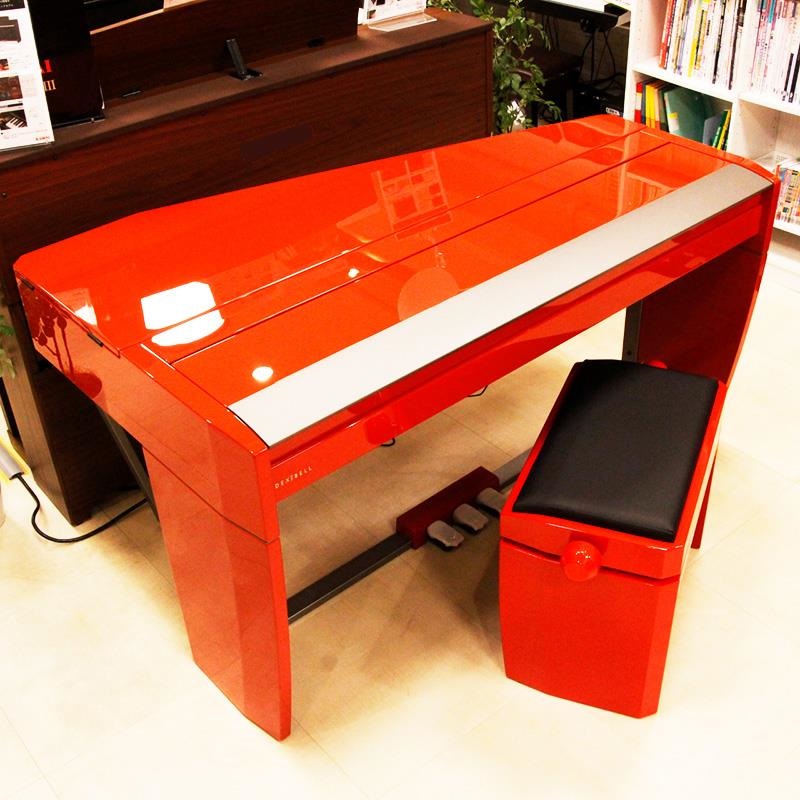 DEXIBELL 【創業50周年大決算SALE】 VIVO H10 MG Red Polished（VIVO H10 MG DRP）純正高低自在椅子セット (1セット限定・展示品クリアランス超特価！) (1都3県通常配送設置料無料・他地域別途お見積り) (レッドポリッシュ) The Dexibell Mini Grand Piano デキシーベル 画像1