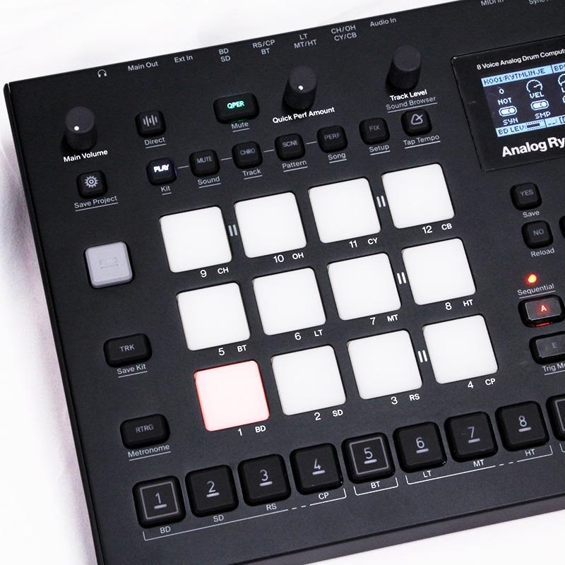 elektron 【創業50周年大決算SALE】 ADS-8 Analog rytm MK2 BK 【展示アウトレット特価品】(エレクトロン) 画像1