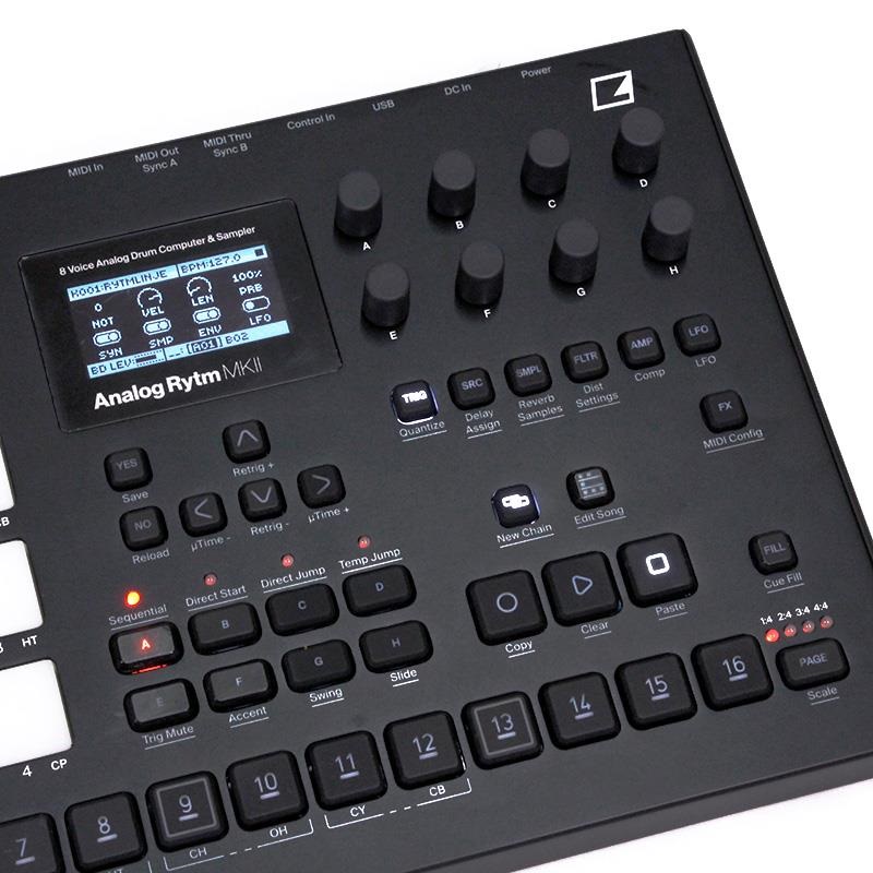 elektron 【創業50周年大決算SALE】 ADS-8 Analog rytm MK2 BK 【展示アウトレット特価品】(エレクトロン) 画像2
