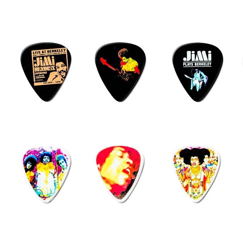 Dunlop (Jim Dunlop) JHPT02M JIMI HENDRIX BOLD AS LOVE PICK TIN ピック6枚入り缶パッケージ 画像1
