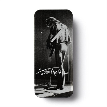 Dunlop (Jim Dunlop) JHPT06M JIMI HENDRIX SILVER PORTRAIT MEDIUM PICK TIN ピック6枚入り缶パッケージ 画像2