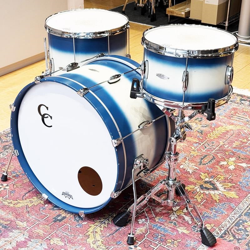 C&C CUSTOM DRUMS 【USED】Player Date I 3pc Set [20BD，13TT，16FT/Classic Blue & Silver Bop Duco] 画像2