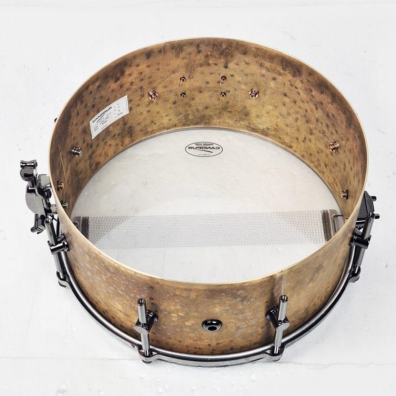 CANOPUS 【創業50周年大決算SALE】SMB2-1465 [Patina Solid Brass Snare Drum 14×6.5]【店頭展示特価品】 画像8