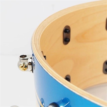 Pearl 【創業50周年大決算SALE】Masterworks Snare Drum 14×7 - Gloss Natural Sycamore w/Metallic Blue Stripe and Ebony Inlay/Ninickel Finish Parts [MWAC1470S-N]【店頭展示特価品】 画像10