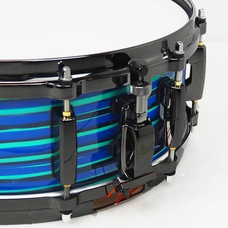 Pearl 【創業50周年大決算SALE】MMGC1450S/BN #T10 [Masters Maple Gum 14×5 Snare Drum - Blue Swirl w/Nickel Hardware]【Pearlファクトリーツアー2024オーダー品】【店頭展示特価品】 画像5