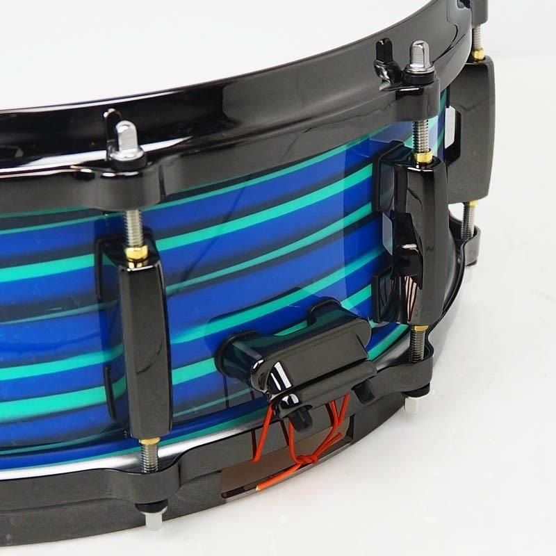 Pearl 【創業50周年大決算SALE】MMGC1450S/BN #T10 [Masters Maple Gum 14×5 Snare Drum - Blue Swirl w/Nickel Hardware]【Pearlファクトリーツアー2024オーダー品】【店頭展示特価品】 画像6