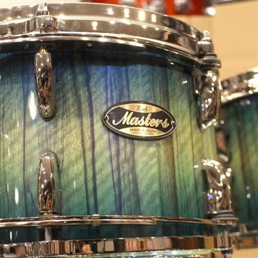 Pearl 【値下げしました！】Masters Maple/Gum 5pc Drum Set - Scuba Blue Over Black Limba w/Nickel Hardware【Pearlファクトリーツアー2024オーダー品】【店頭展示特価品】 画像2