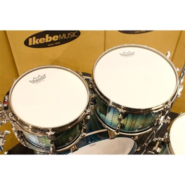 Pearl 【値下げしました！】Masters Maple/Gum 5pc Drum Set - Scuba Blue Over Black Limba w/Nickel Hardware【Pearlファクトリーツアー2024オーダー品】【店頭展示特価品】 画像4