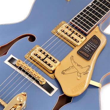 GRETSCH Professional Collection Falcon Hollow Body with String-Thru Bigsby Black（Cerulean Smoke／Ebony） 画像3