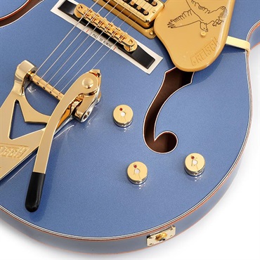 GRETSCH Professional Collection Falcon Hollow Body with String-Thru Bigsby Black（Cerulean Smoke／Ebony） 画像4
