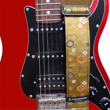 Daiking Corporation 西陣織りギターストラップ DGS-NHK60 花菱亀甲金 画像3