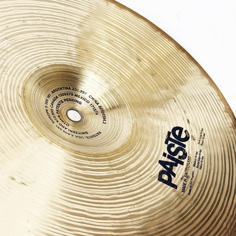 PAiSTe USED 中古 Signature The Paiste Line Dark Crisp HiHat 13 pair [Top 768g/Bottom 1206g] 画像6