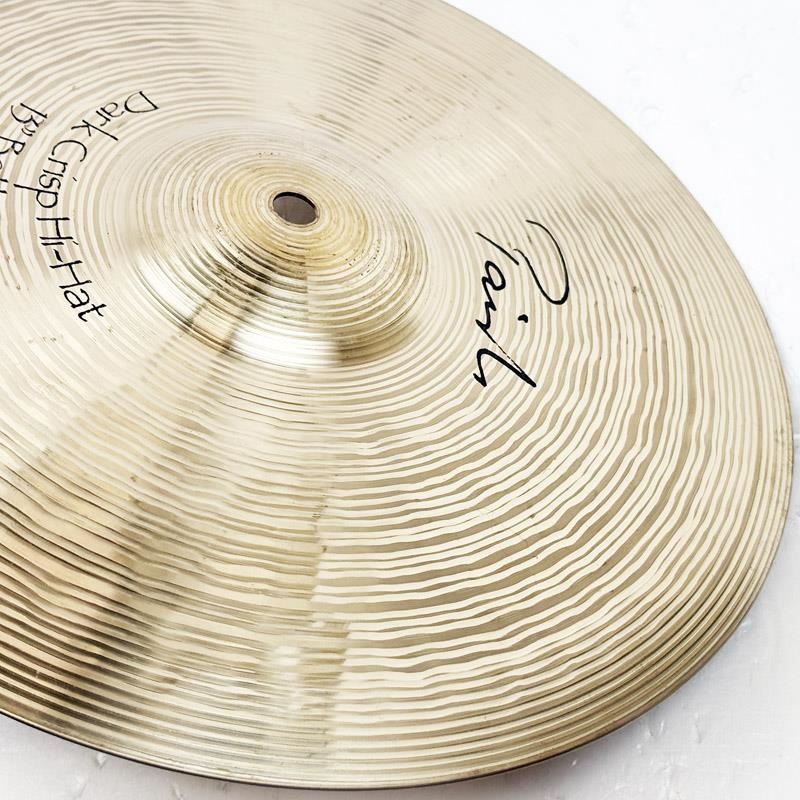 PAiSTe USED 中古 Signature The Paiste Line Dark Crisp HiHat 13 pair [Top 768g/Bottom 1206g] 画像9