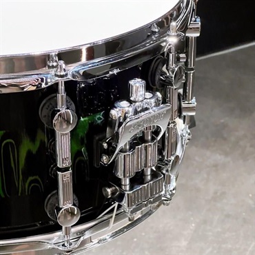 SONOR SQ2 System Snare Drum - Beech Heavy 14×7 - Green Tribal Stripe 【特注品】【店頭展示特価品】 画像1