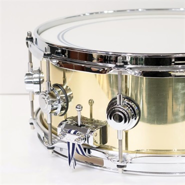 dw USED 中古 DRVN5514SPC [Collector's Series Polished Brass Snare Drum 14''×5.5'']【セミハードケース付属】 画像4