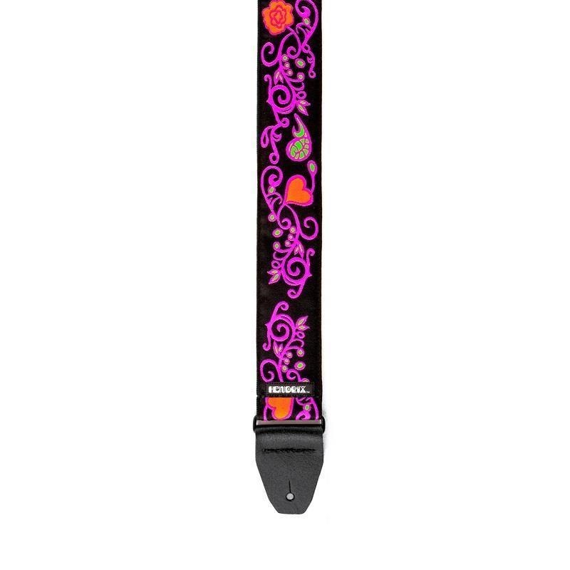 Dunlop (Jim Dunlop) JH22 JIMI HENDRIX BLACKLIGHT MONTEREY PINK STRAP 画像2