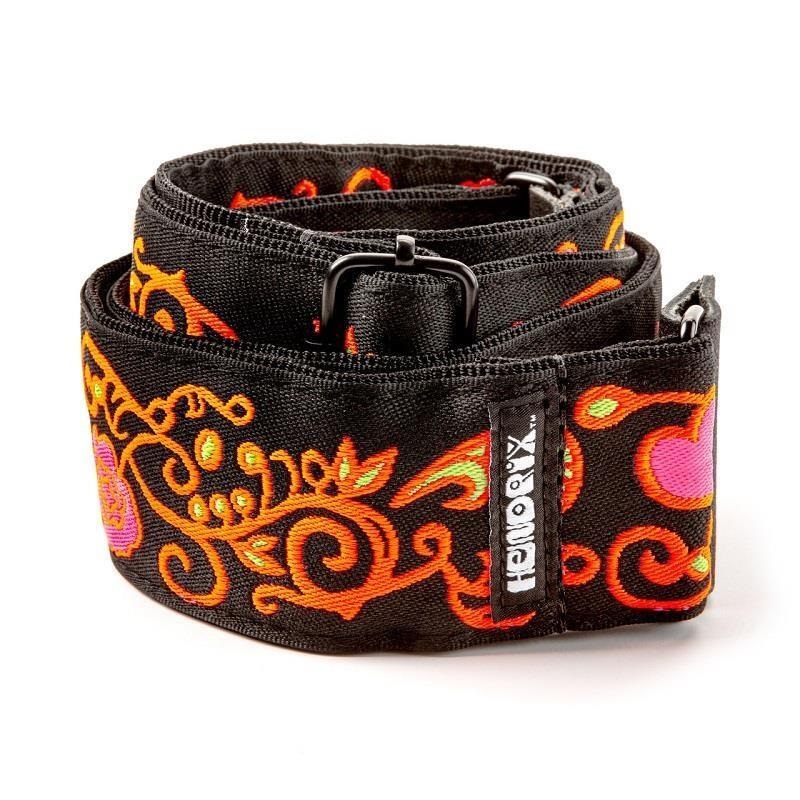 Dunlop (Jim Dunlop) JH23 JIMI HENDRIX BLACKLIGHT MONTEREY ORANGE STRAP 画像1