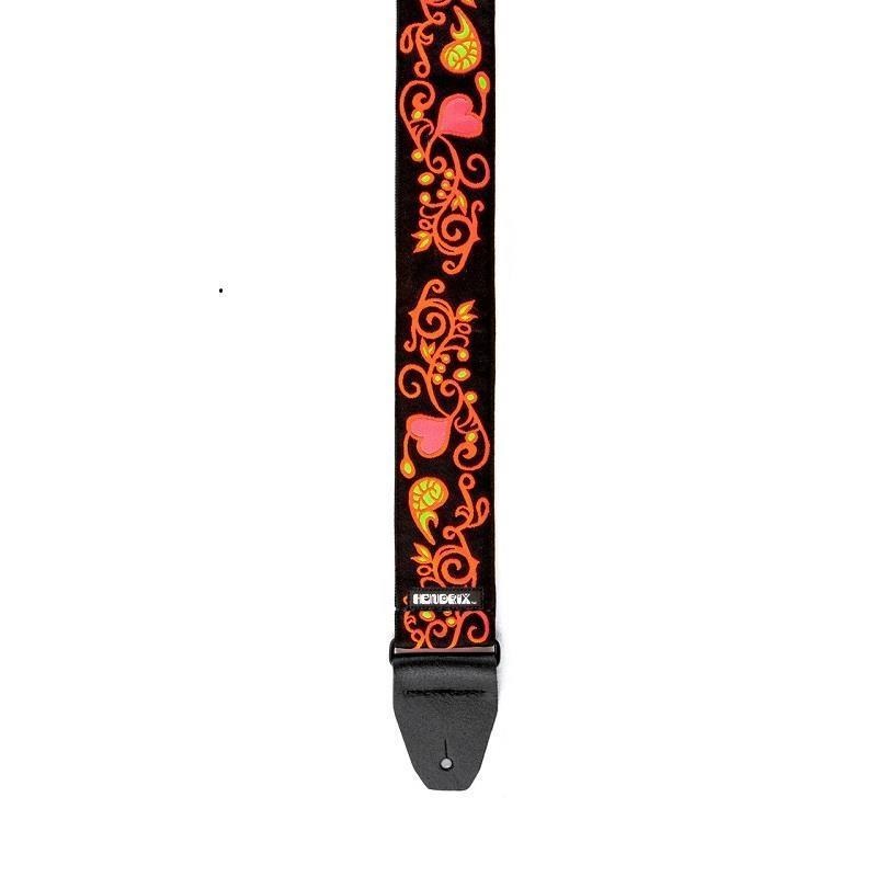 Dunlop (Jim Dunlop) JH23 JIMI HENDRIX BLACKLIGHT MONTEREY ORANGE STRAP 画像2