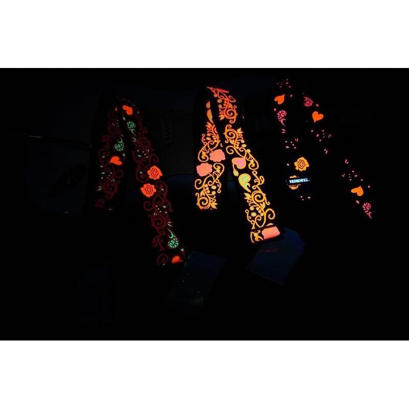 Dunlop (Jim Dunlop) JH23 JIMI HENDRIX BLACKLIGHT MONTEREY ORANGE STRAP 画像4