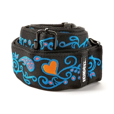 Dunlop (Jim Dunlop) JH24 JIMI HENDRIX BLACKLIGHT MONTEREY BLUE STRAP 画像1