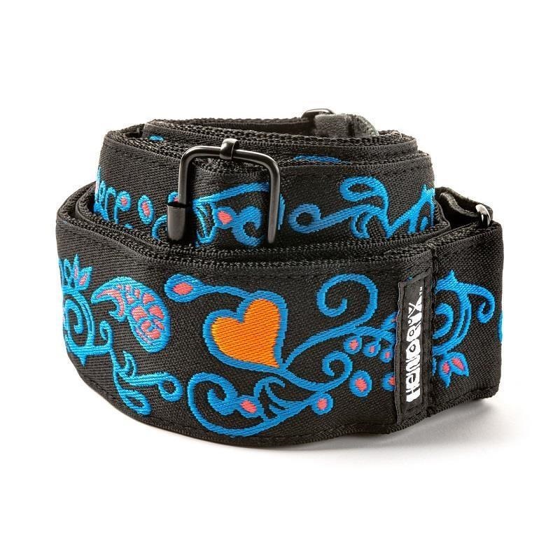 Dunlop (Jim Dunlop) JH24 JIMI HENDRIX BLACKLIGHT MONTEREY BLUE STRAP 画像1