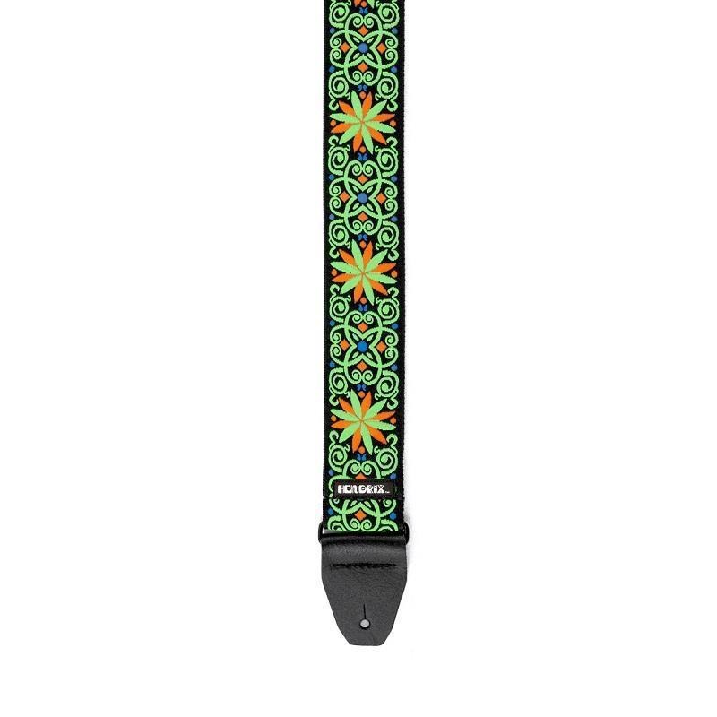 Dunlop (Jim Dunlop) JH26 JIMI HENDRIX BLACKLIGHT FILLMORE GREEN STRAP 画像2