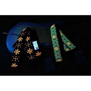 Dunlop (Jim Dunlop) JH26 JIMI HENDRIX BLACKLIGHT FILLMORE GREEN STRAP 画像4