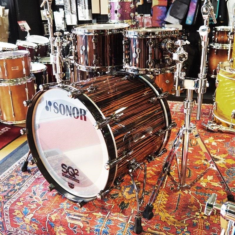 SONOR 【創業50周年大決算SALE】SQ2 System Beech Heavy 5pc Drum Kit -Ebony High Gloss- [BD22，TT10，TT12，FT14，FT16]【店頭展示特価品】 画像2