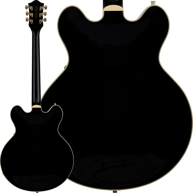 GRETSCH Professional Collection Broadkaster LX Center Block with String-Thru Bigsby （Black／Ebony） 画像1