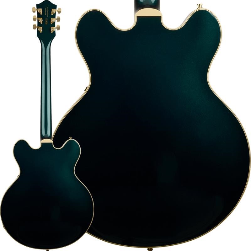 GRETSCH Professional Collection Broadkaster LX Center Block with String-Thru Bigsby （Cadillac Green ／Ebony） 画像1