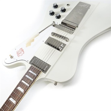 Epiphone Inspired by Gibson Custom Shop 1963 Firebird V Reissue with Maestro Vibrola (Polaris White) 【Epiphoneピックケースプレゼント】 画像5