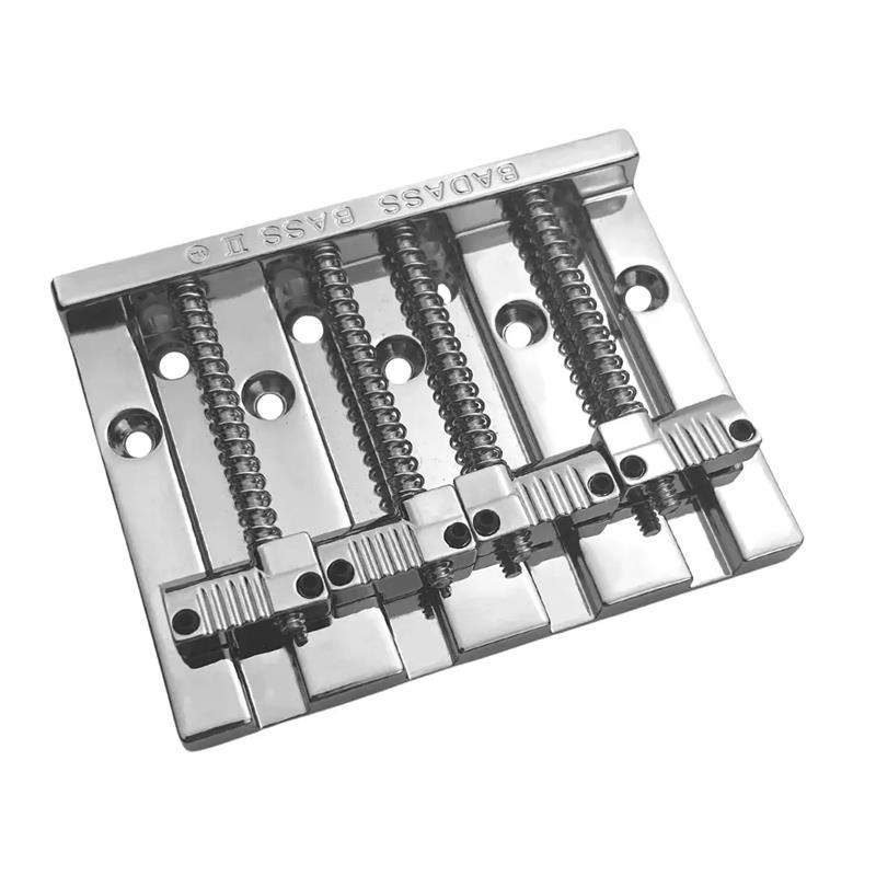 ALLPARTS Leo Quan Badass II 4-String Bass Bridge (Chrome) [BB-3342-010] 画像3