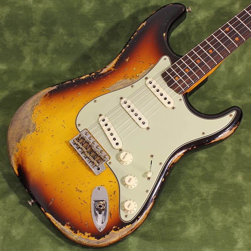 Fender Custom Shop USED 中古 2023 Limited Edition 1961 Bone Tone Stratocaster Super Heavy Relic Super Faded Aged 3-Color Sunburst SN. CZ571032 画像2
