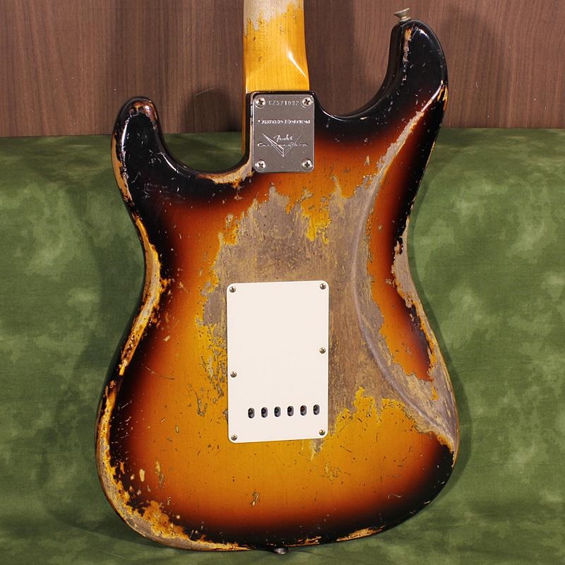 Fender Custom Shop USED 中古 2023 Limited Edition 1961 Bone Tone Stratocaster Super Heavy Relic Super Faded Aged 3-Color Sunburst SN. CZ571032 画像6