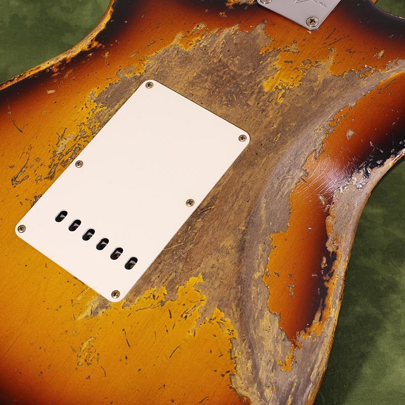 Fender Custom Shop USED 中古 2023 Limited Edition 1961 Bone Tone Stratocaster Super Heavy Relic Super Faded Aged 3-Color Sunburst SN. CZ571032 画像7