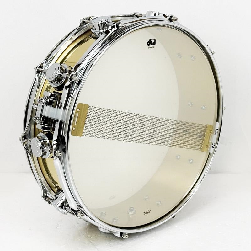 dw 【創業50周年大決算SALE】DRVN0414SPC [Collector's Series Polished Brass Snare Drum 14×4] 【店頭展示特価品】 画像4