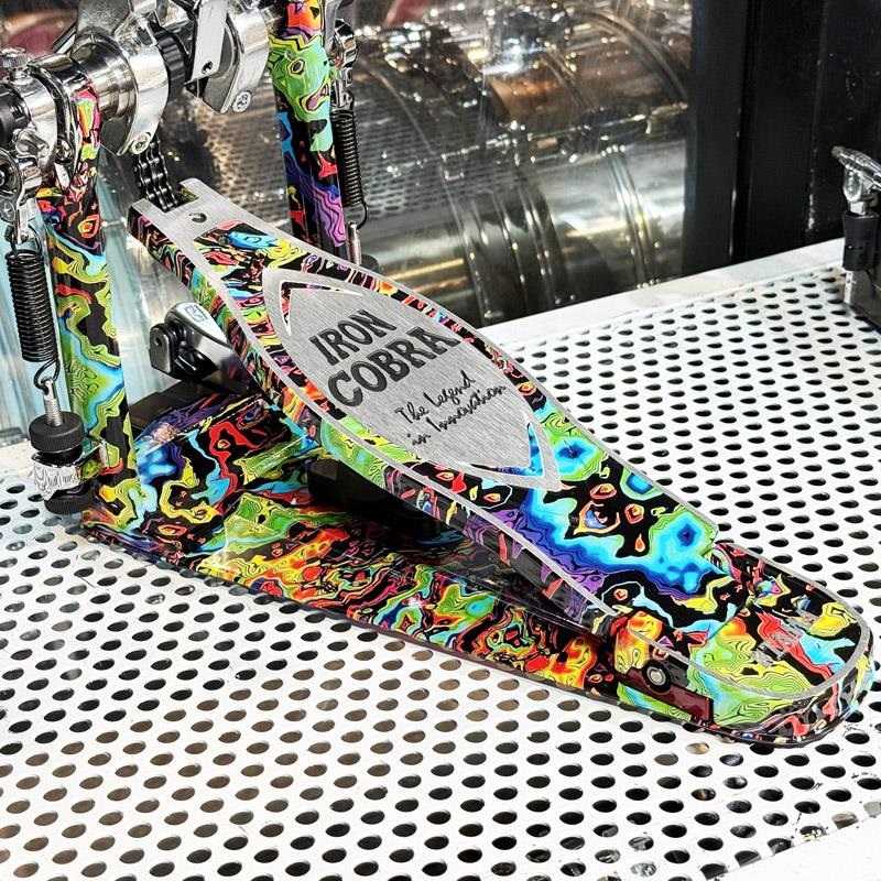 TAMA 【創業50周年大決算SALE】【TAMA 50th LIMITED】 HP900RWMPR [IRON COBRA Marble Edition Rolling Glide Twin Pedal／Psychedelic Rainbow] 【限定品】【店頭展示特価品】 【店頭展示特価品】 画像4