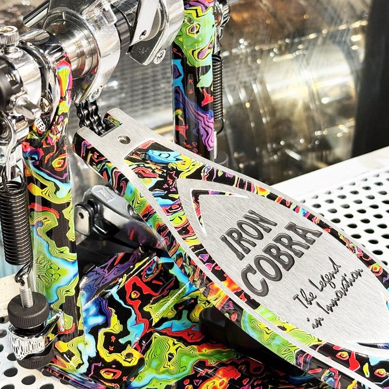 TAMA 【創業50周年大決算SALE】【TAMA 50th LIMITED】 HP900RWMPR [IRON COBRA Marble Edition Rolling Glide Twin Pedal／Psychedelic Rainbow] 【限定品】【店頭展示特価品】 【店頭展示特価品】 画像5