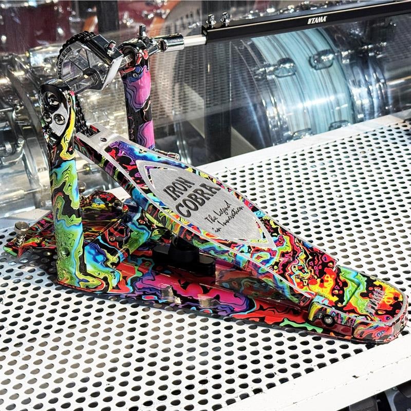TAMA 【創業50周年大決算SALE】【TAMA 50th LIMITED】 HP900RWMPR [IRON COBRA Marble Edition Rolling Glide Twin Pedal／Psychedelic Rainbow] 【限定品】【店頭展示特価品】 【店頭展示特価品】 画像7