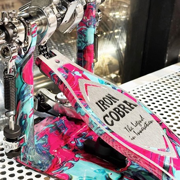 TAMA 【創業50周年大決算SALE】【TAMA 50th LIMITED】 HP900RWMCS [IRON COBRA Marble Edition Rolling Glide Twin Pedal／Coral Swirl] 【限定品】【店頭展示特価品】 【店頭展示特価品】 画像5