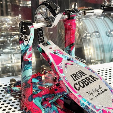 TAMA 【創業50周年大決算SALE】【TAMA 50th LIMITED】 HP900RWMCS [IRON COBRA Marble Edition Rolling Glide Twin Pedal／Coral Swirl] 【限定品】【店頭展示特価品】 【店頭展示特価品】 画像8