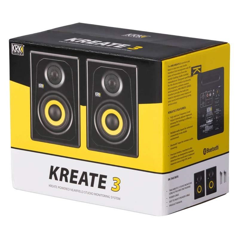 KRK KREATE 3 STUDIO MONITOR (ペア) (ケーアールケー)(スタジオモニター)(スピーカー) 画像2
