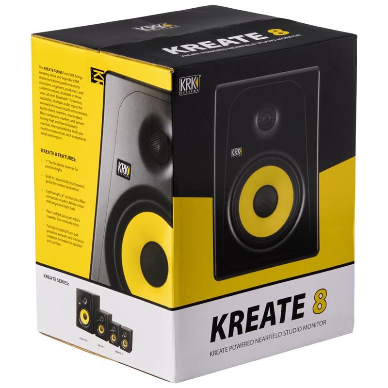 KRK KREATE 8 STUDIO MONITOR (ペア) (ケーアールケー)(スタジオモニター)(スピーカー) 画像1