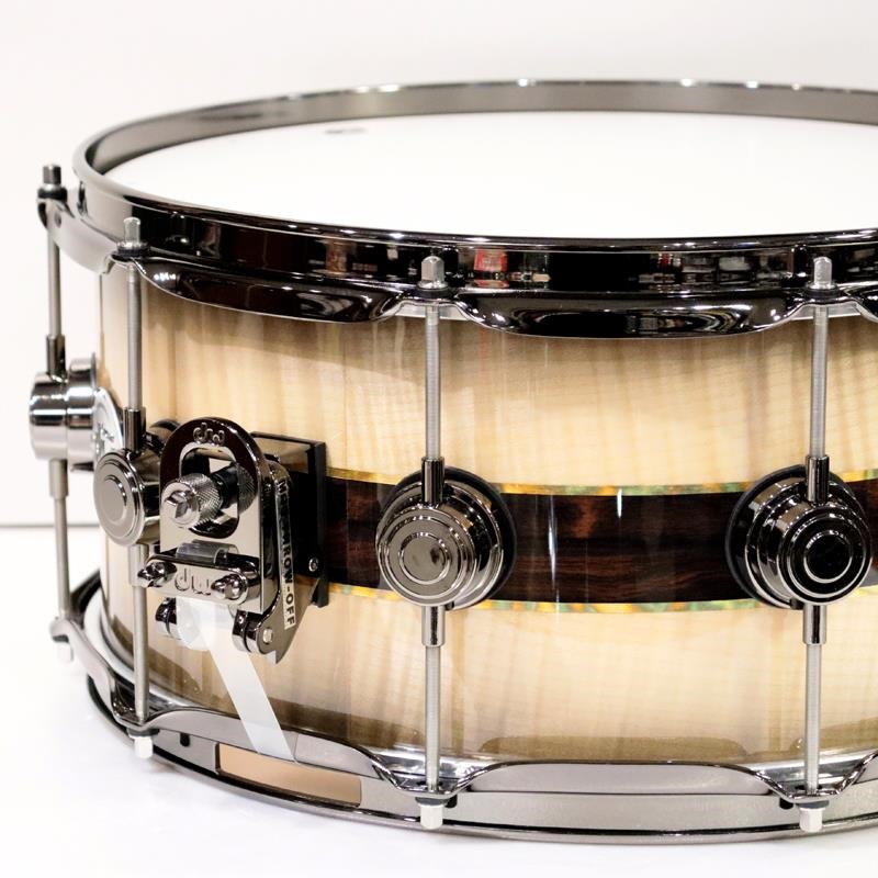 dw 【イケベ楽器店創業50周年企画モデル】DR366514SSN-DC3 [Collector's Pure Maple ''333'' Shell 14×6.5 / Quick Candy Black Burst over Italian Sycamore Exotic Veneer - Ziricote Inlay w/ Gold Leaf Pinstripes] 画像2