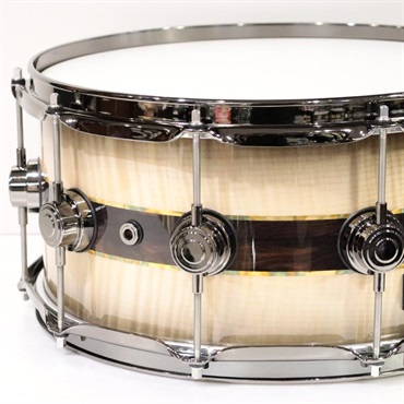 dw 【イケベ楽器店創業50周年企画モデル】DR366514SSN-DC3 [Collector's Pure Maple ''333'' Shell 14×6.5 / Quick Candy Black Burst over Italian Sycamore Exotic Veneer - Ziricote Inlay w/ Gold Leaf Pinstripes] 画像3