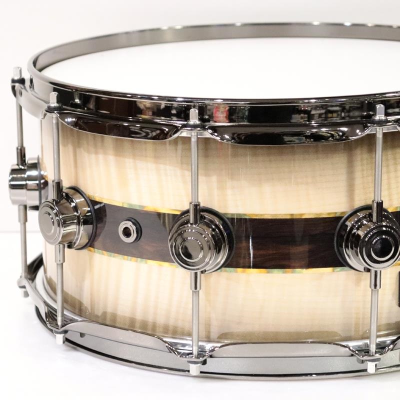 dw 【イケベ楽器店創業50周年企画モデル】DR366514SSN-DC3 [Collector's Pure Maple ''333'' Shell 14×6.5 / Quick Candy Black Burst over Italian Sycamore Exotic Veneer - Ziricote Inlay w/ Gold Leaf Pinstripes] 画像3