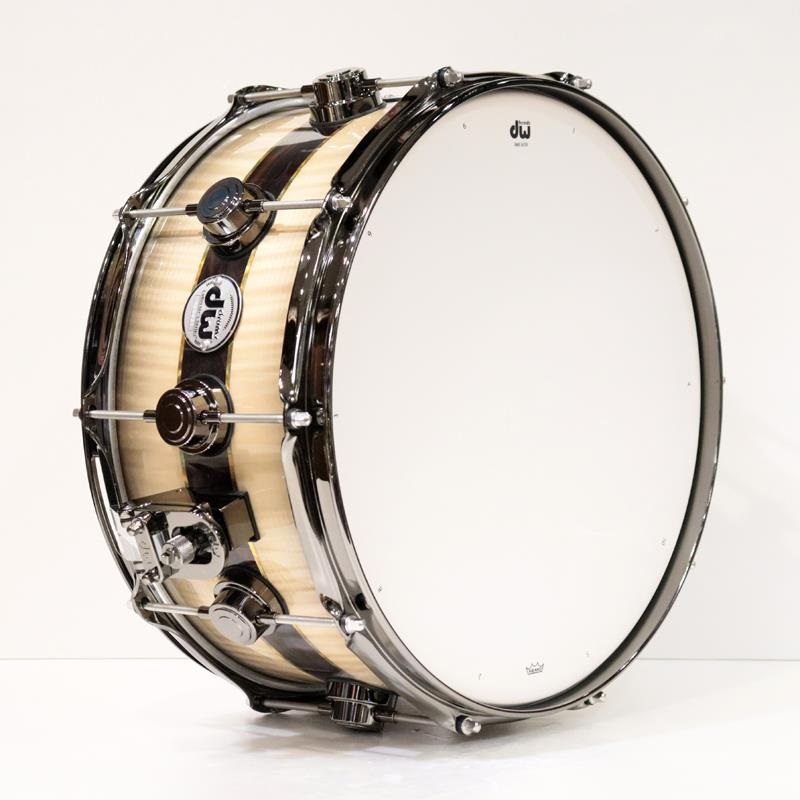 dw 【イケベ楽器店創業50周年企画モデル】DR366514SSN-DC3 [Collector's Pure Maple ''333'' Shell 14×6.5 / Quick Candy Black Burst over Italian Sycamore Exotic Veneer - Ziricote Inlay w/ Gold Leaf Pinstripes] 画像5