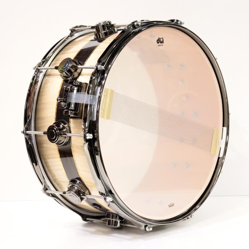 dw 【イケベ楽器店創業50周年企画モデル】DR366514SSN-DC3 [Collector's Pure Maple ''333'' Shell 14×6.5 / Quick Candy Black Burst over Italian Sycamore Exotic Veneer - Ziricote Inlay w/ Gold Leaf Pinstripes] 画像6
