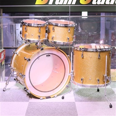 YAMAHA Absolute Hybrid Maple 4pc Drum Set [AMB2216-GCS + AMP6F3-GCS／カラー：ゴールドシャンパンスパークル(GCS)] 画像1
